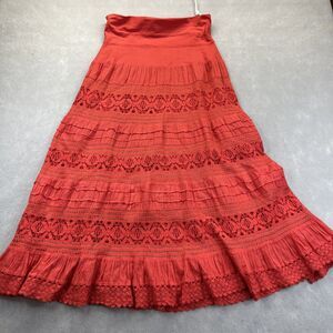 Cute Options Skirt S Maxi India Cotton Tiered Crochet Fairy Grunge Hippie